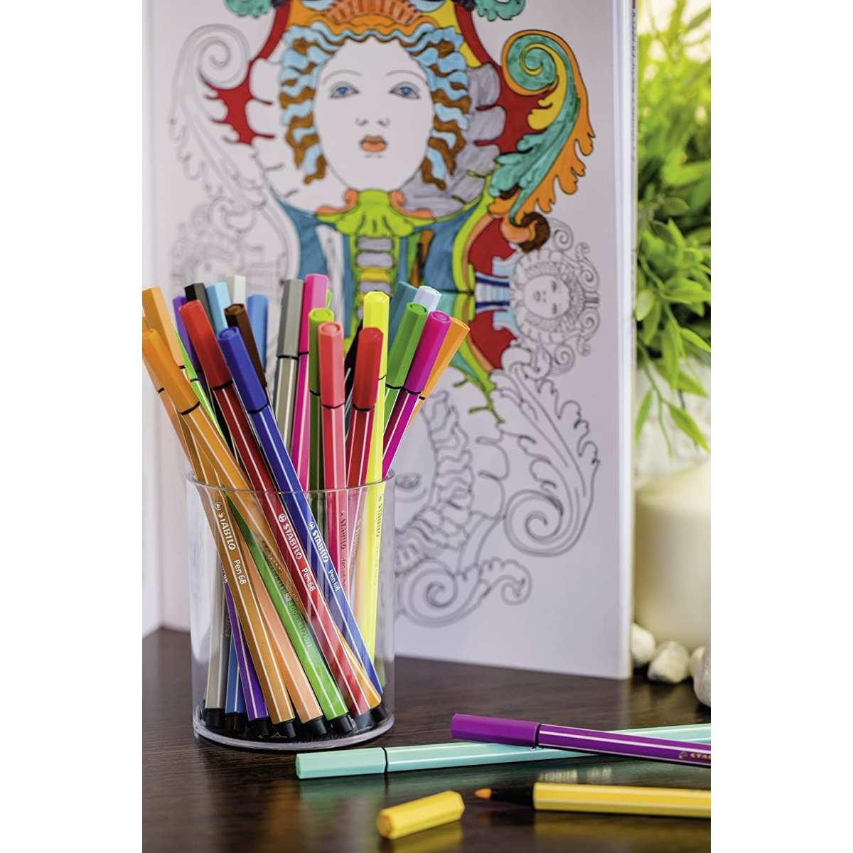 Stabilo pen 68 rollerset arty edition - 25 colori