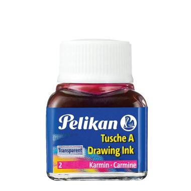 Pelikan - inchiostro di china 523 - flacone da 10 ml in vetro - utilizzabile su carta, cartoncini da disegno e film opacizzati -