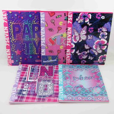 Seven - quaderni maxi a4 (297 x 210 mm) - pagine 96+r - carta 100 gr/mq - seven 7.1