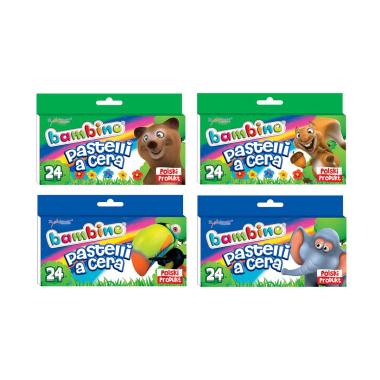 Bambino - pastelli a cera 24 colori