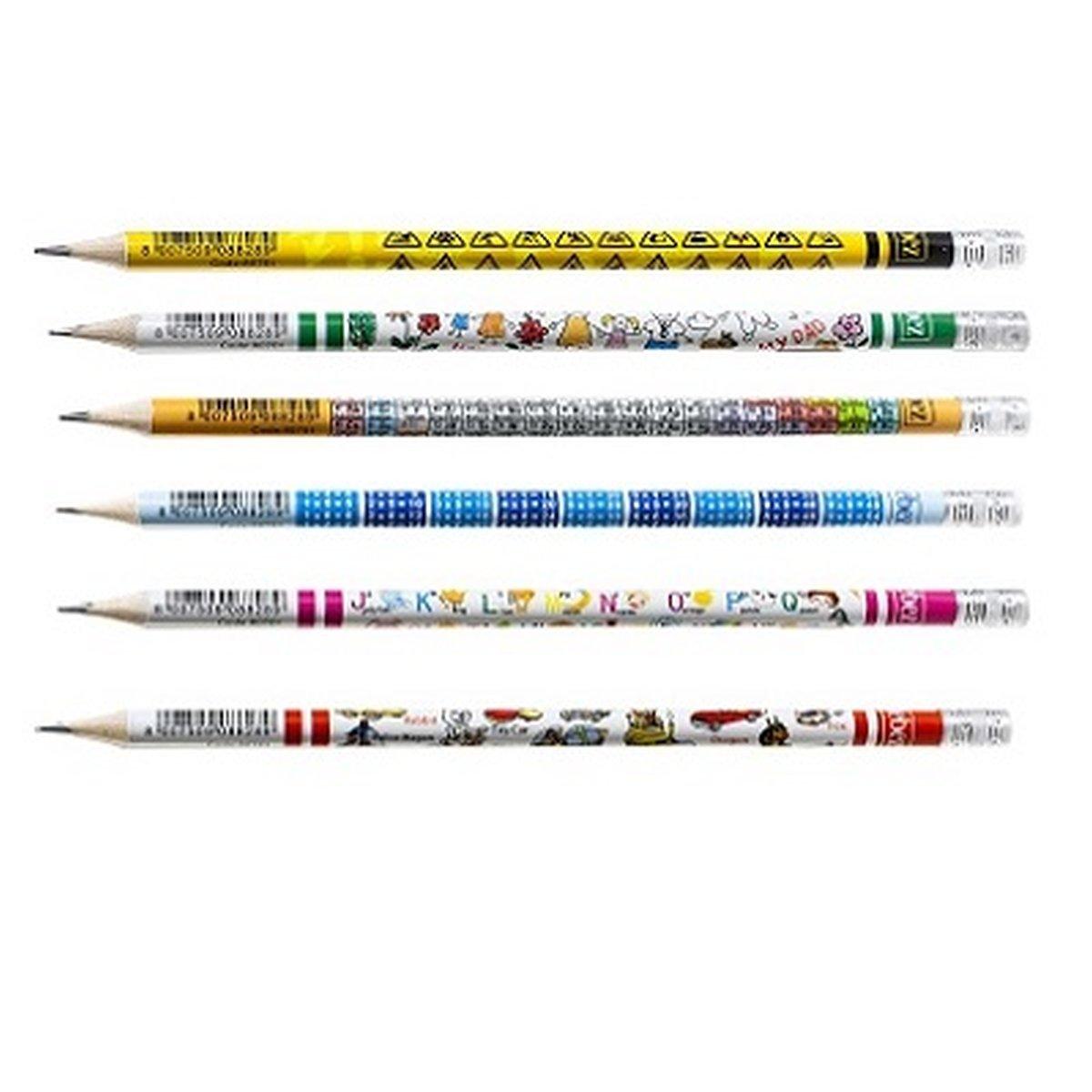 Lebez - matita hb smart con gomma - assortite in 6 soggetti Ø 16,5 x 29 cm