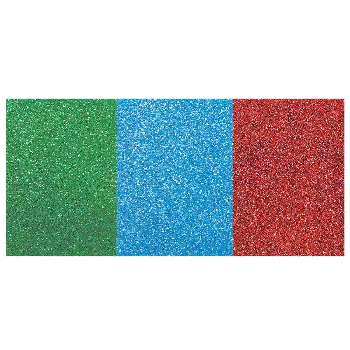 Niji - foglio in gomma espansa (eva) glitterato - 2 mm - a4 (21 x 29,7 cm)