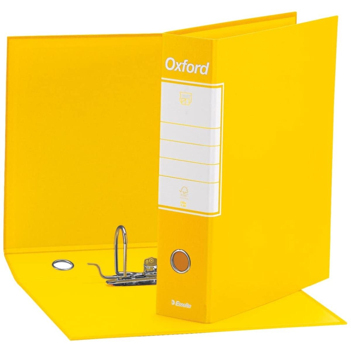 Registratori con custodia esselte oxford - f.to protocollo 29,5 x 35 cm - dorso 8 cm