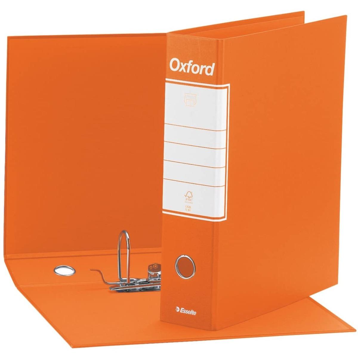 Registratori con custodia esselte oxford - f.to protocollo 29,5 x 35 cm - dorso 8 cm