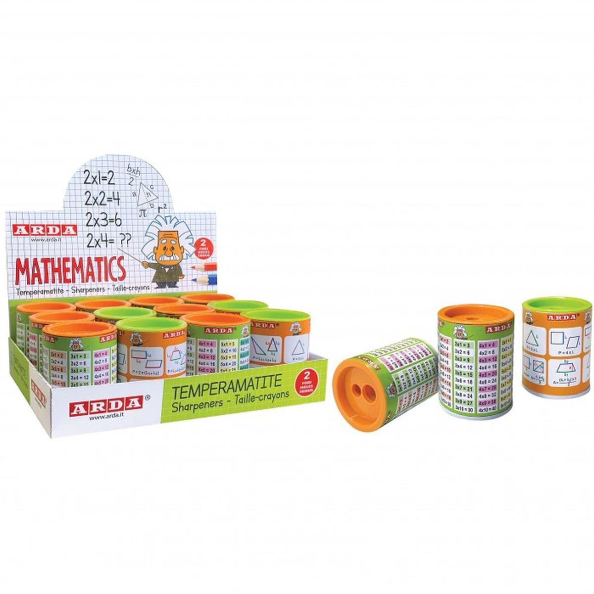 Arda - temperamatite lattina mathematics in metallo - 2 fori