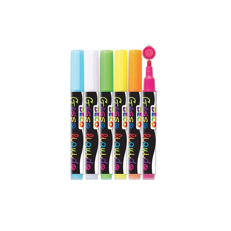 Deco - pennarello gesso liquido a base acqua.