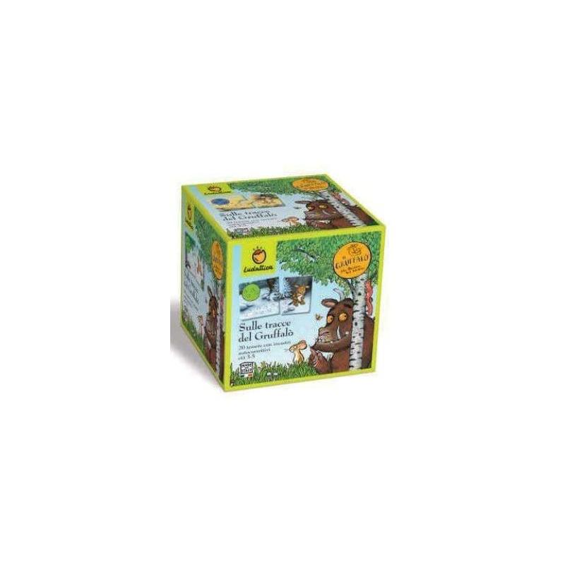 Ludattica - il gruffalÒ - sulle tracce del gruffalÒ - 20 tessere con incastri autorcorrettivi - 2-5 anni