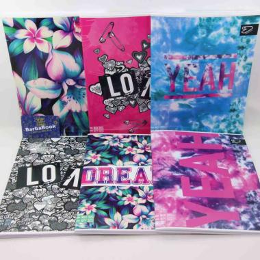 Seven - quaderni maxi a4 (297 x 210 mm) - 96+1 pagine - carta 100 gr/mq - the double girl