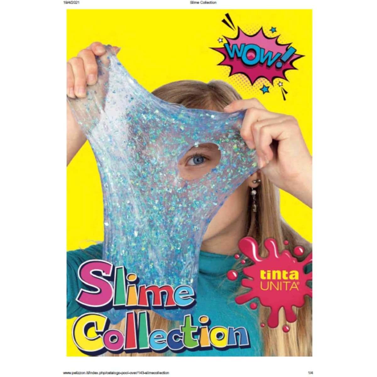 Tinta unita - glitter glue in flacone da 147 ml - ideale per slime -