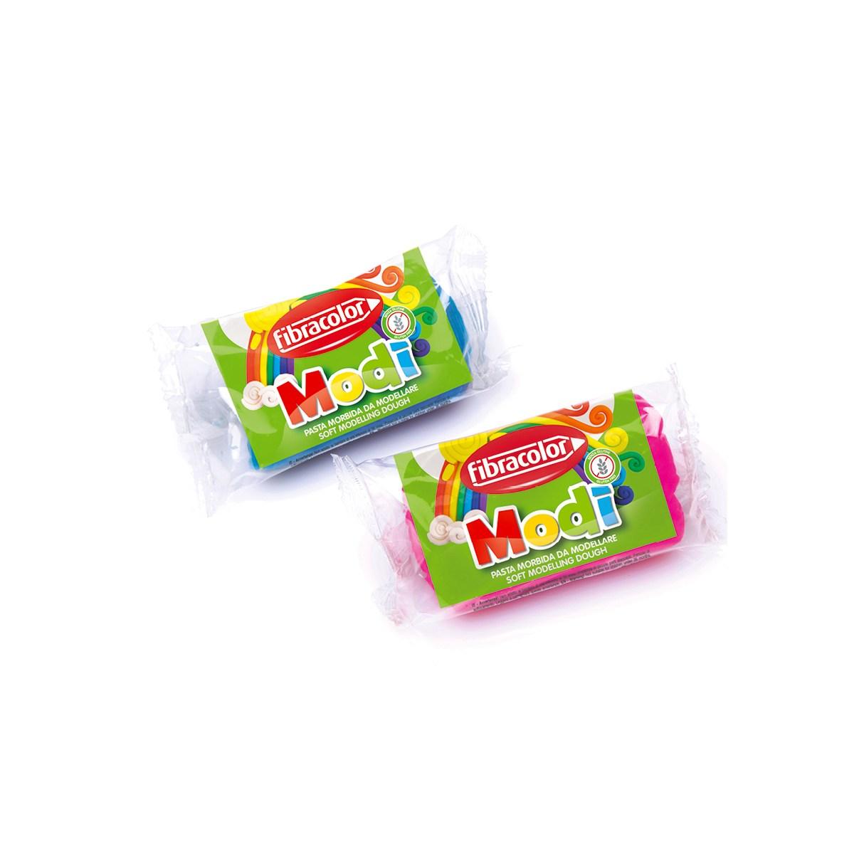 Fibracolor modi' - pasta morbida da modellare da 50 gr - colori assortiti