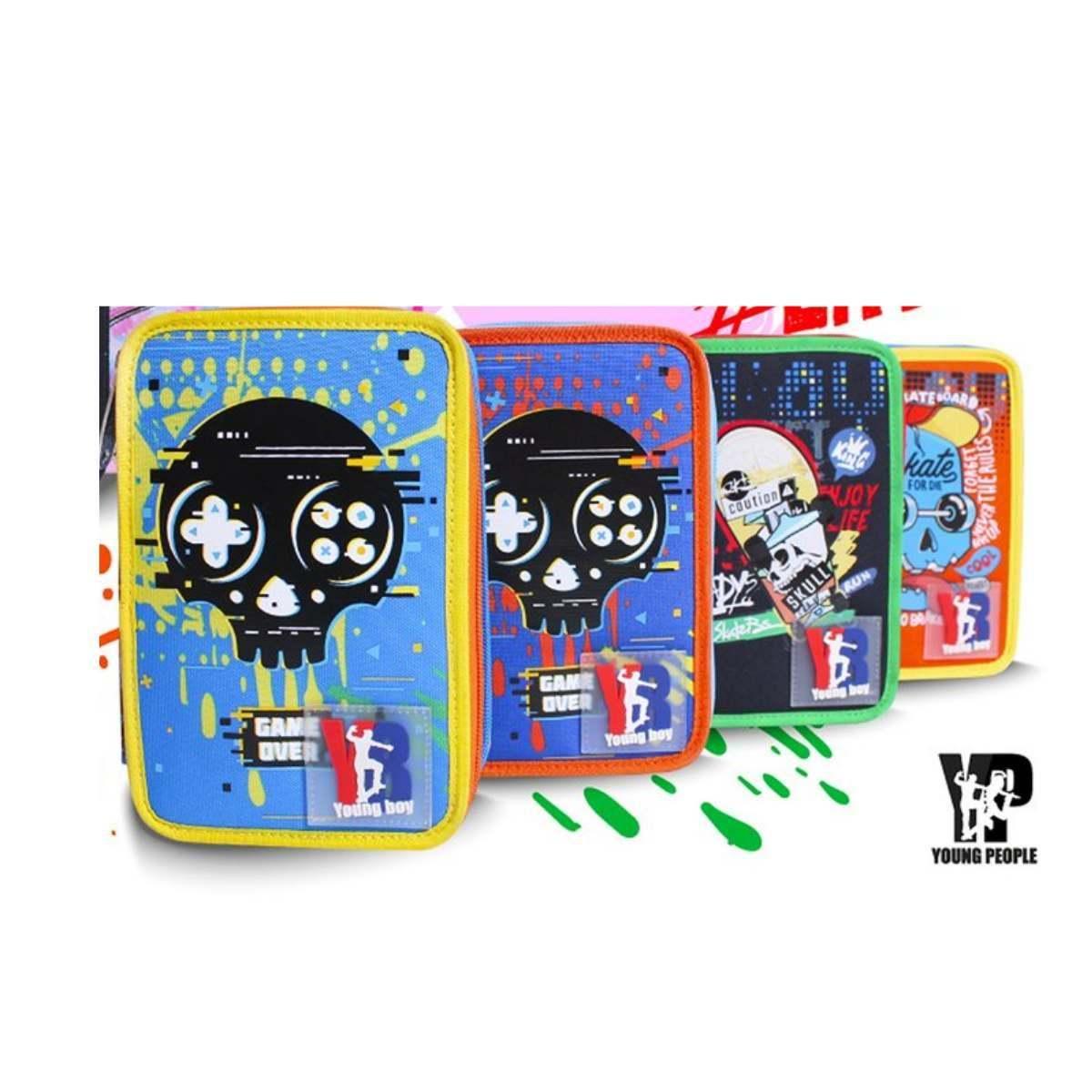 Young people - astuccio 3 zip - formato cm 20 x 13 x 6