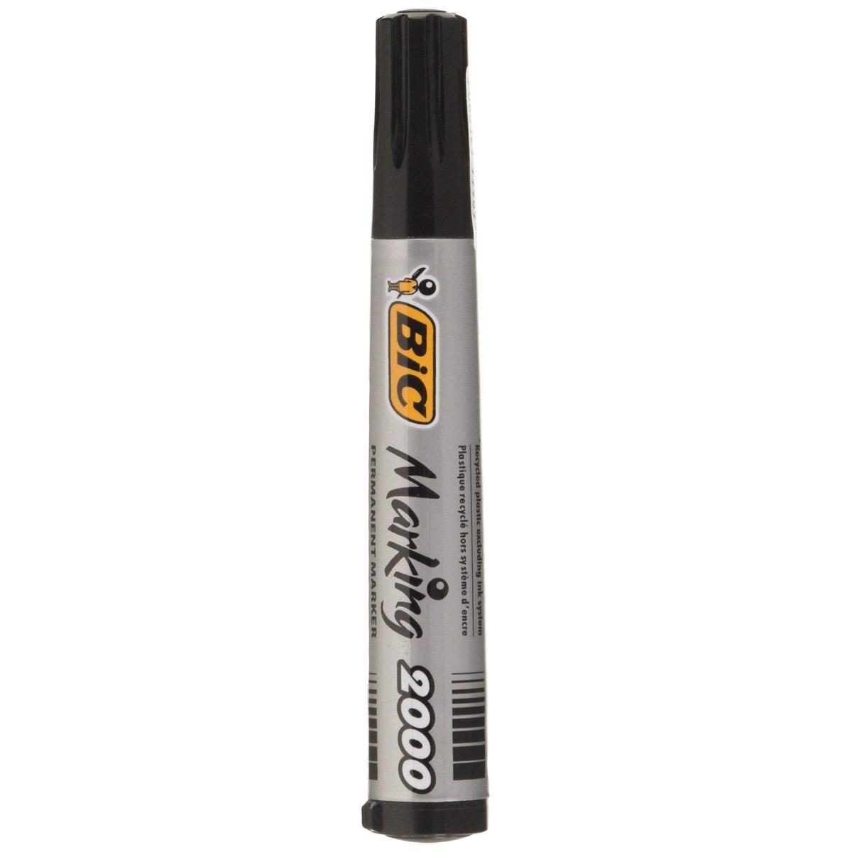 Bic marking 2000 ecolutions - marcatore permanente inchiostro a base d'alcool - punta tonda acrilica da 4,95 mm