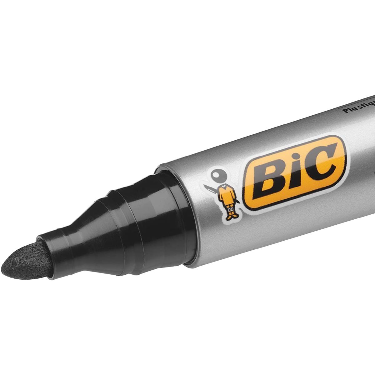 Bic marking 2000 ecolutions - marcatore permanente inchiostro a base d'alcool - punta tonda acrilica da 4,95 mm