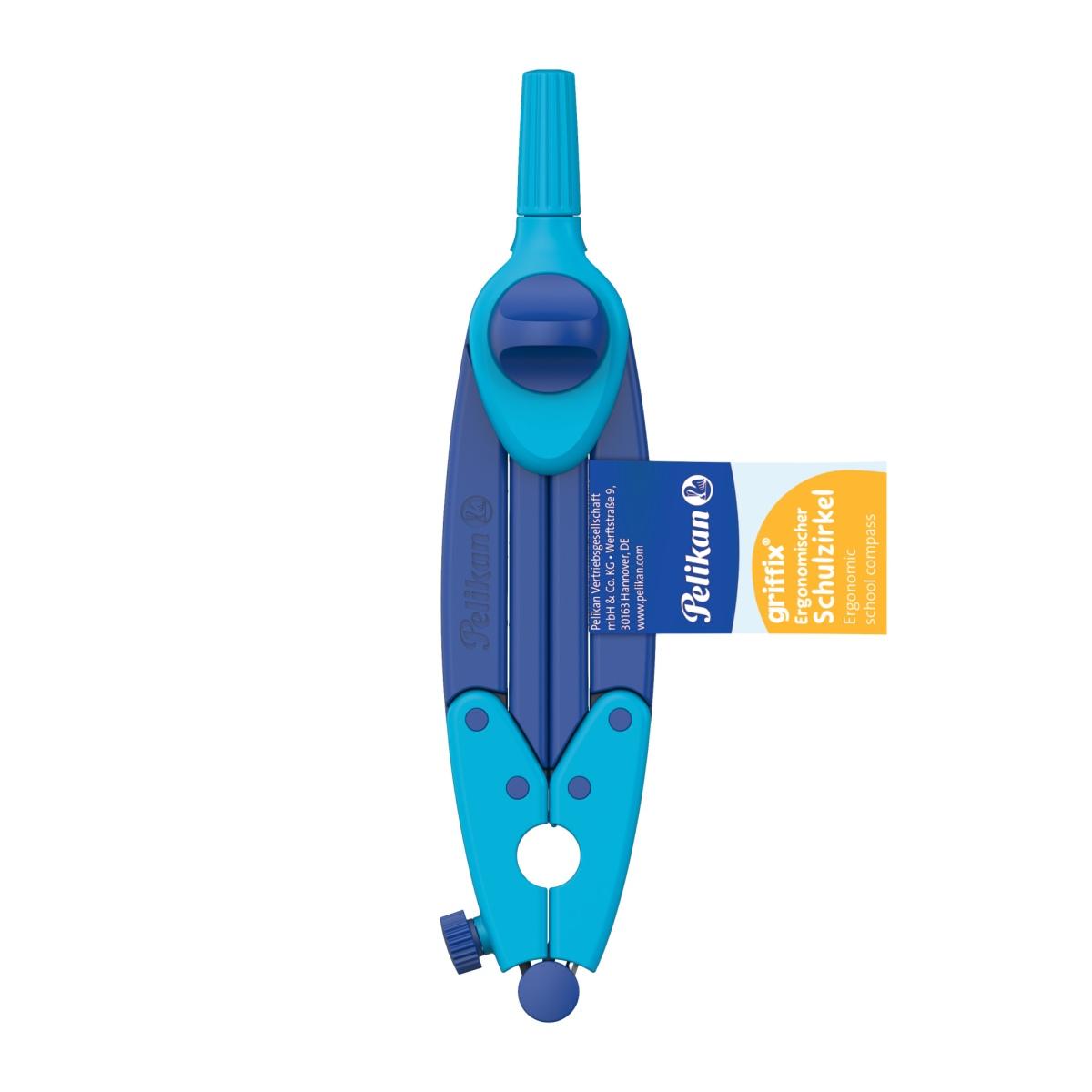 Pelikan - griffix compasso blue gzif/3 - con mine e temperino inclusi