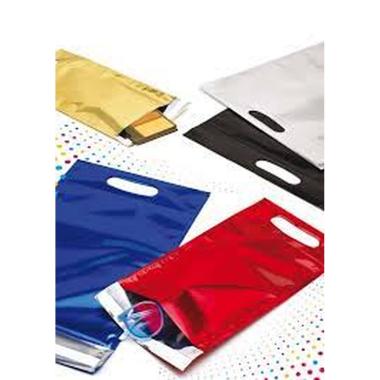 B-pack - titan bag - formato 40 x 50 cm - buste regalo metallizzate lucide e brillanti con manico - aletta di chiusura inferiore con adesivo