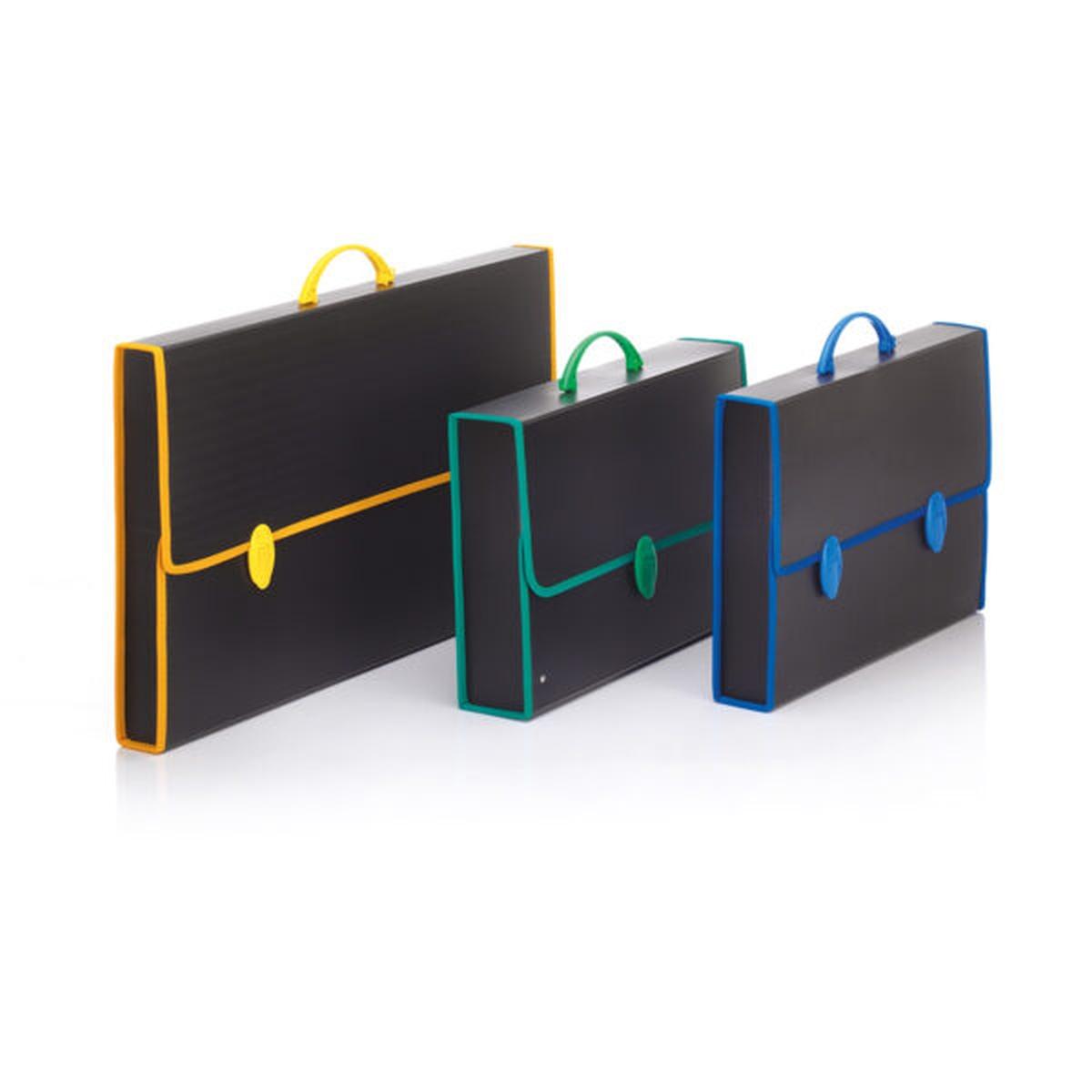 B-case - valigetta in polipropilene fine tex black 40 x 28 x 8 cm