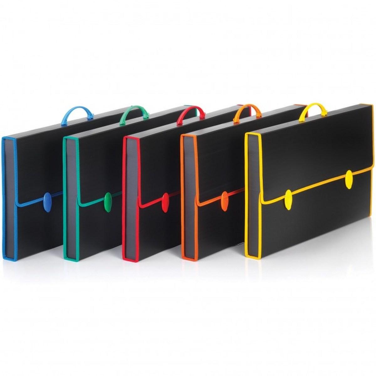 B-case - valigetta in polipropilene fine tex black 40 x 28 x 8 cm