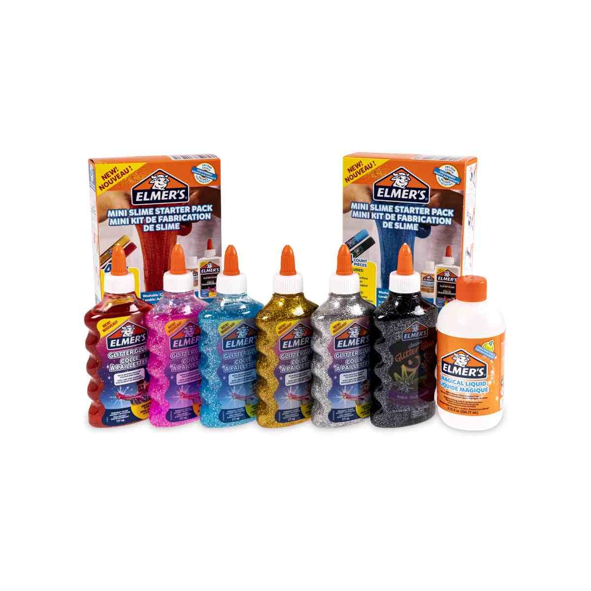 Elmers colla vinilica glitterata - flacone da 177 ml - ottima per realizzare slime