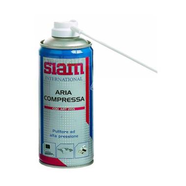 Siam - bombola di aria compressa spray con cannuccia - 400 ml