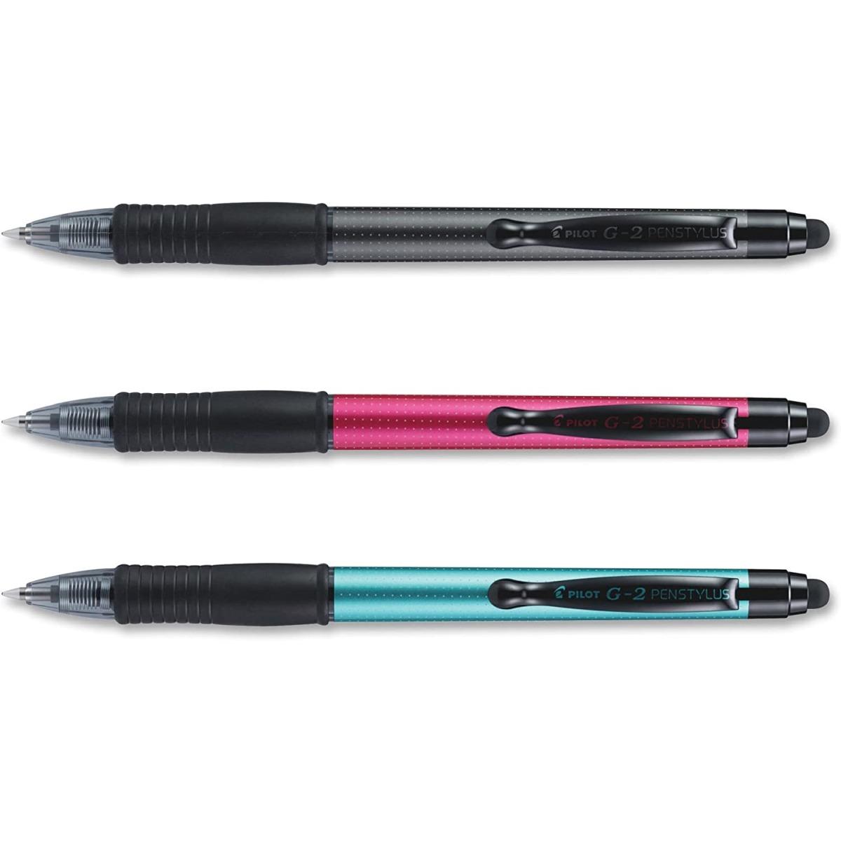 Pilot - g-2 penstylus penna roller gel con touch - black ink - punta media da 0,7 mm