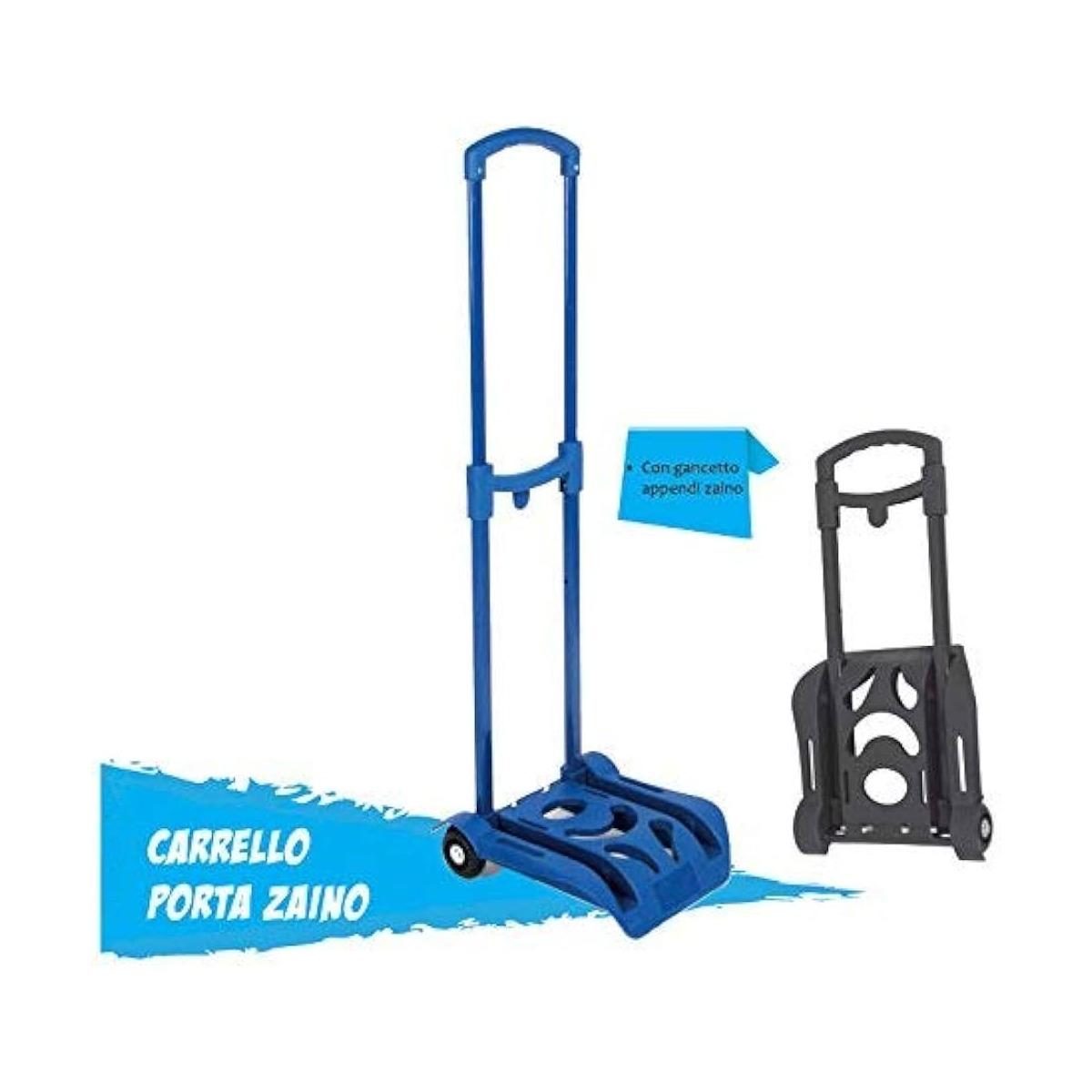 Niji - carrellino porta zaino abs blu'