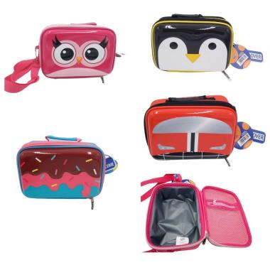 Piccoli e tosti - portamerenda termico grande 3d con tracolla e maniglia