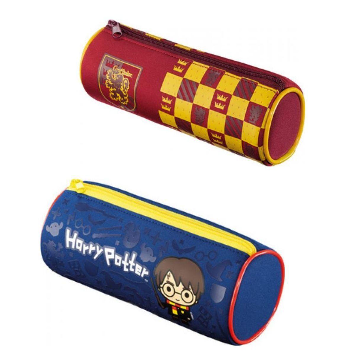 Harry potter astuccio portamatite in neoprene - tessuto antistrappo resistente agli urti morbido al tatto - zip in metallo