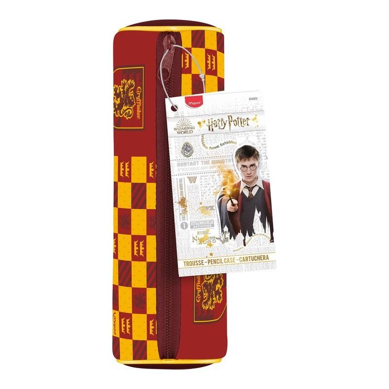Harry potter astuccio portamatite in neoprene - tessuto antistrappo resistente agli urti morbido al tatto - zip in metallo