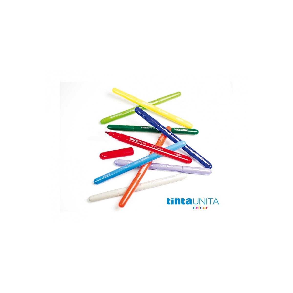 Tintaunita - pennarelli a colori - punta da 2,8 mm - confezione da 24 pz
