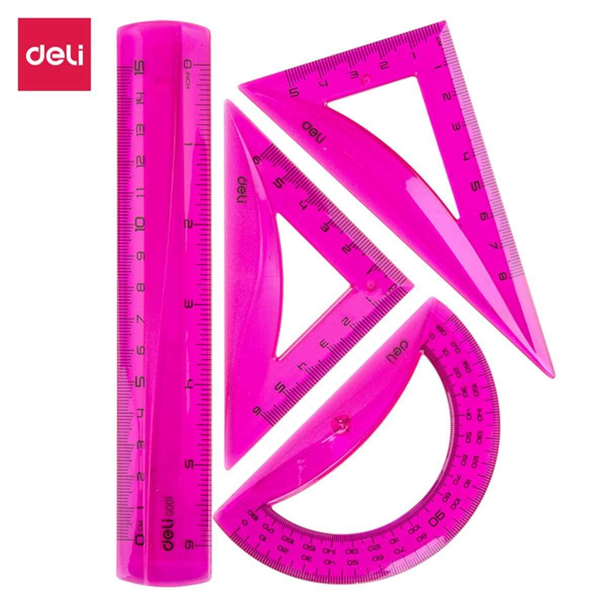 Deli - set da disegno 4 pezzi pioneer