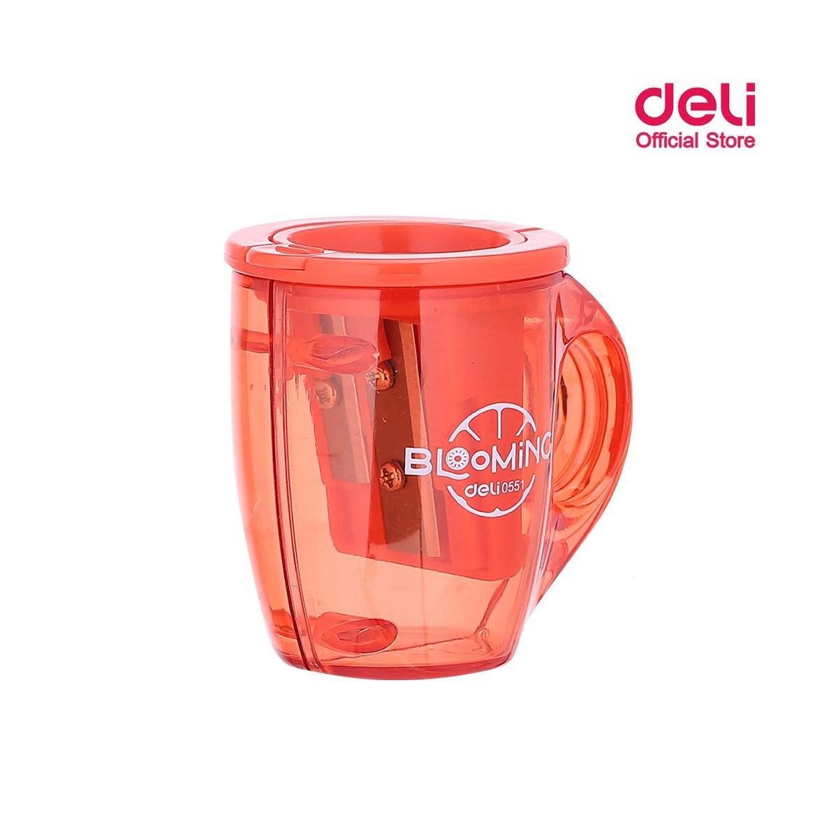 Deli - temperamatite 2 fori con contenitore - blooming