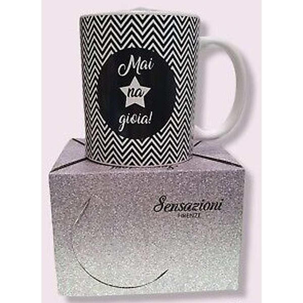 Sensazioni - tazza con messaggio in box