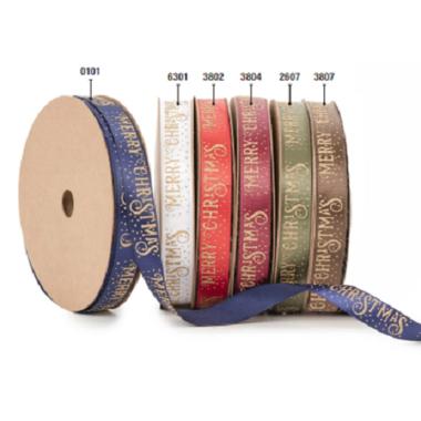 Star - nastri merry christmas glitter - h 15 mm - l 20 metri