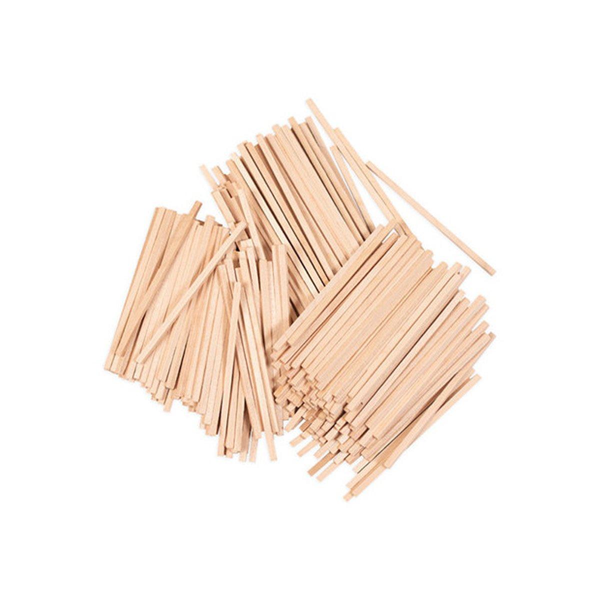 Deco - bastoncini di legno colore naturale - 86 x 3 x 3 mm - 650 pz
