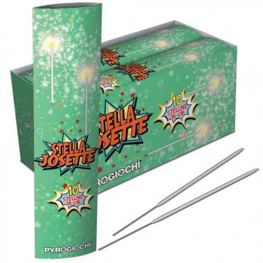 Scintillina stella josette - lunghezza 18 cm - confezione da 10 pz