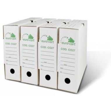 Euro-cart - scatole archivio in cartone ondulato - formato 34 x 26 x 8 cm