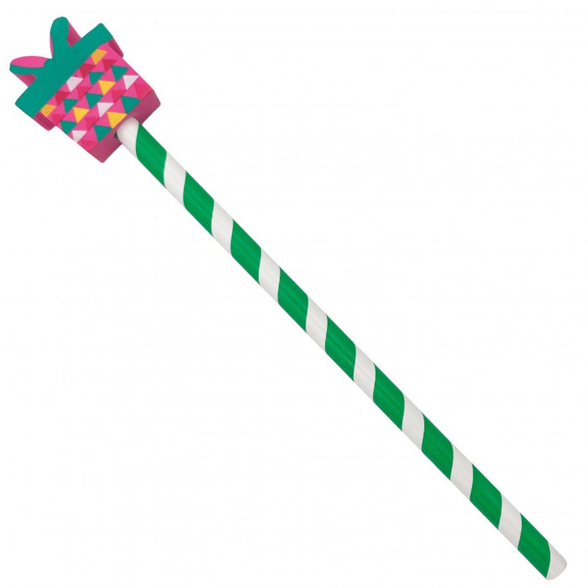 Lebez - matita con top in gomma natalizia