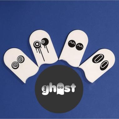 Gomme my ghost sagomate per cancallare inchiostro ghost