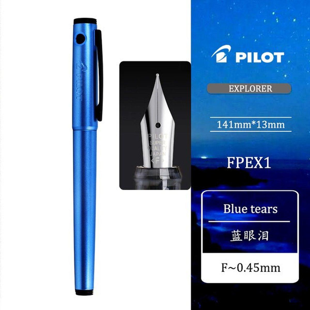 Pilot - explorer - penna stilografica  ricaricabile m - tratto 0,58 mm