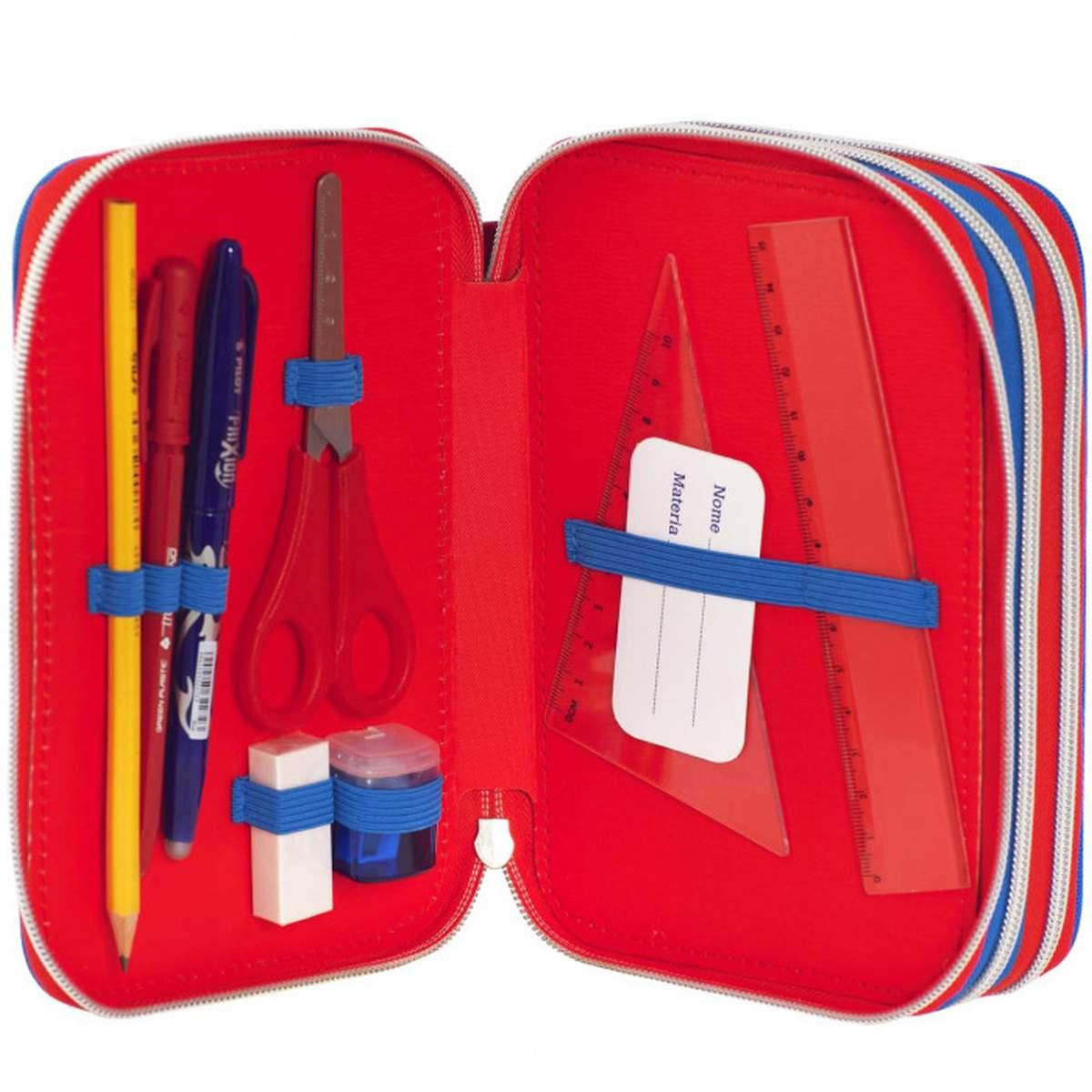 Astuccio 3 zip mariokart con penna cancellabile frixion