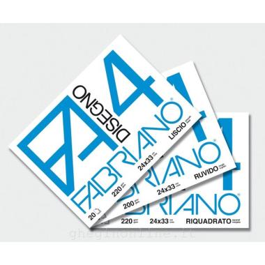 Album disegno f4 liscio riquadrato - 4 angoli - 20 fogli - 220 gr - formato 24 x 33 cm