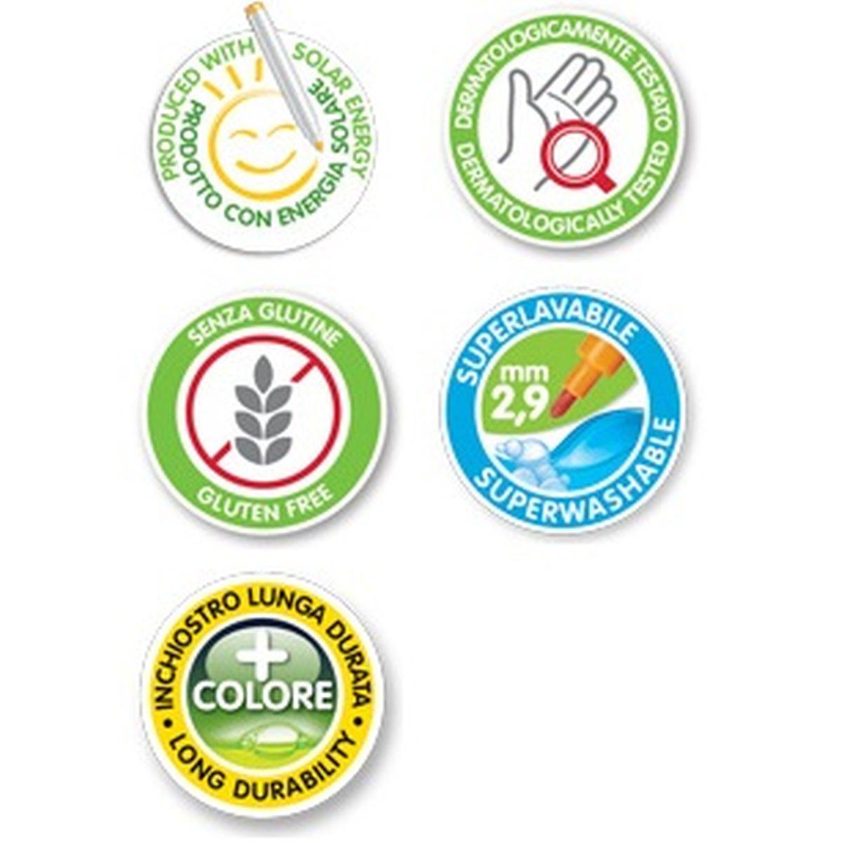 Fibracolor 24 pennarelli punta fine colorito