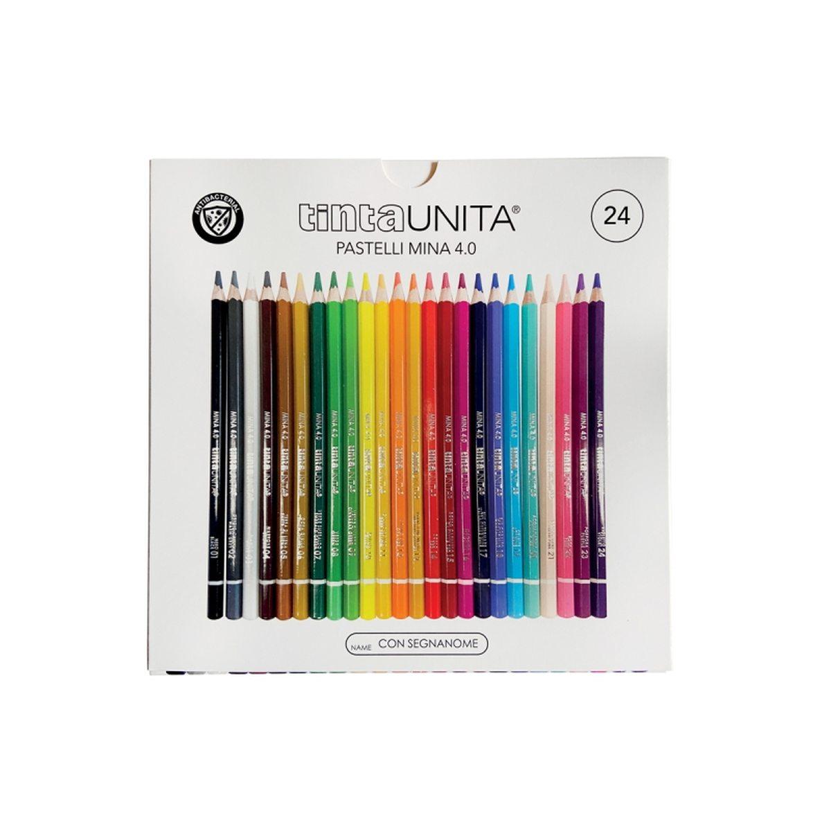 Tintaunita - pastelli colorati - mina Ø 4,0 mm - 24 pz