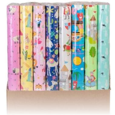 Rotolo carta regalo 100 cm x 3 mt - cartonette Ø 34mm