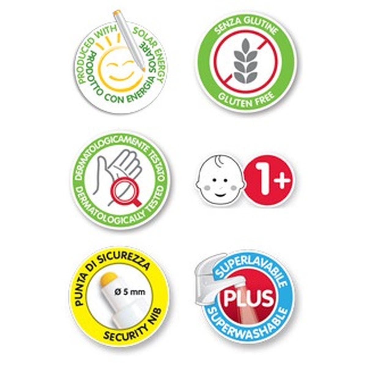 Fibracolor 10 pennarelli baby color