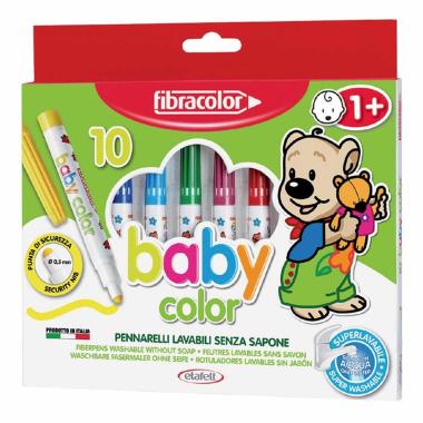 Fibracolor 10 pennarelli baby color