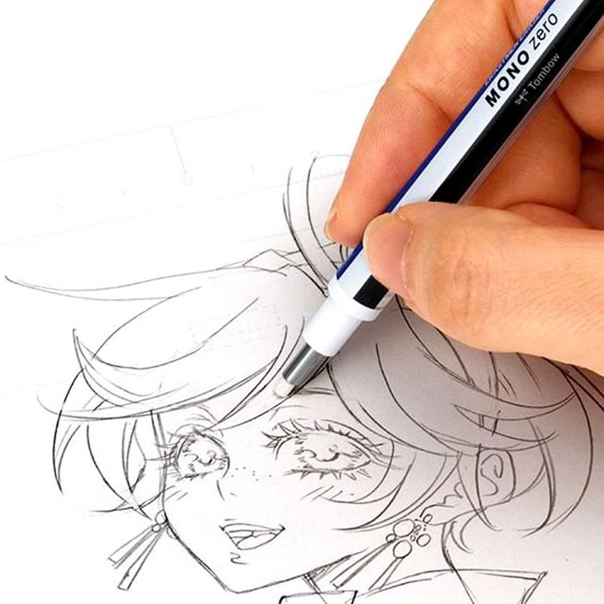 Tombow -  portagomma mono zero - gomma di precisione