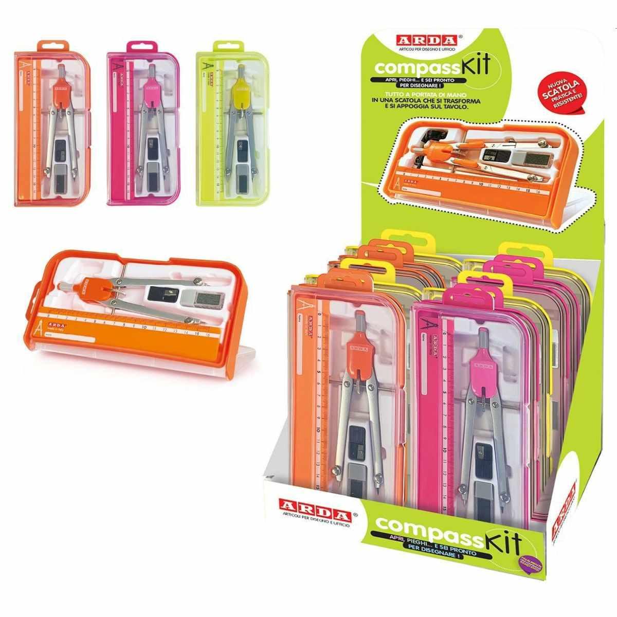 Arda - balaustrone apertura rapida - kit 5 pz - in smart box