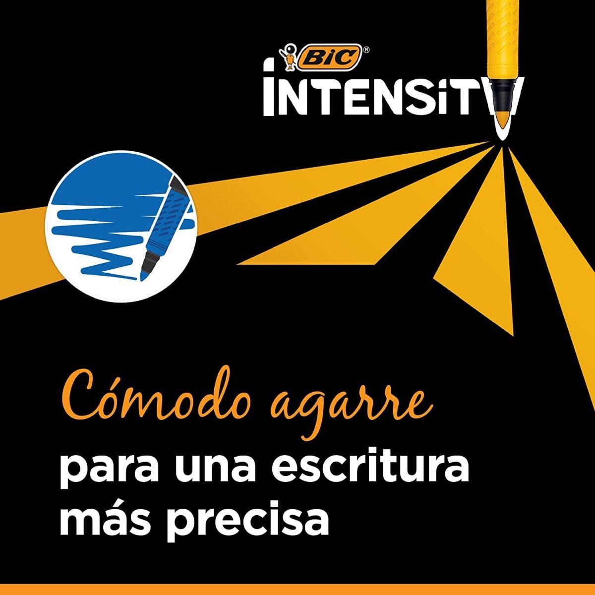 Bic intensity premium grip - pennarelli colorati - scatolo 24 pz