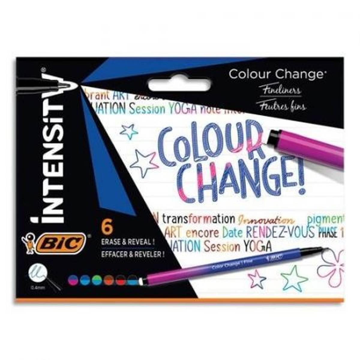 Bic intensity - colour change - penna fineliner che cambia colore